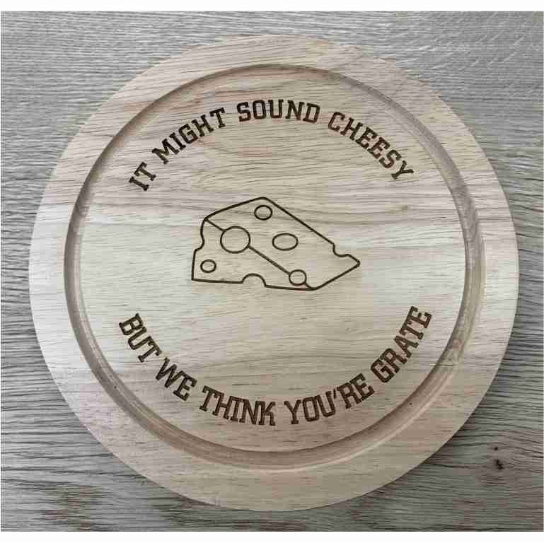 Laser Engraved Timber Cheeseboard